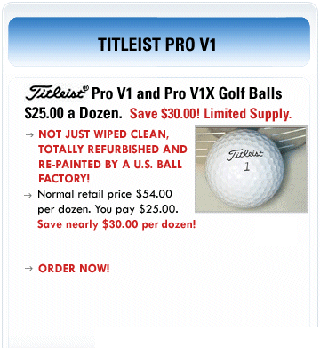 Titleist ProV1 golf club
